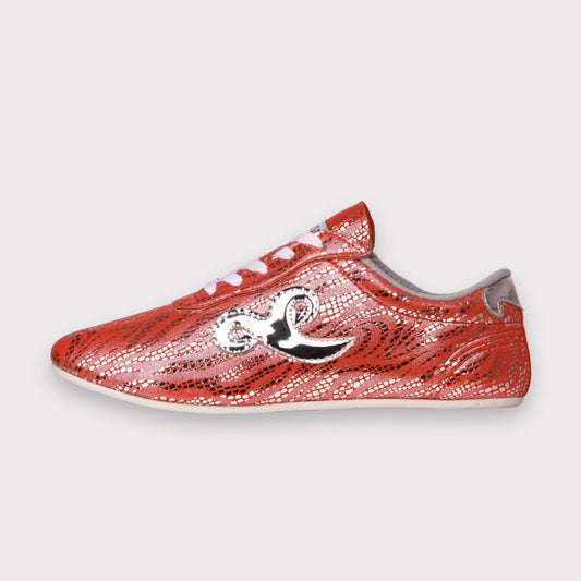 Metallic Red Budo Saga Kung Fu Shoes