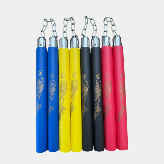 11" Foam Training Nunchaku W/ Gold Dragon